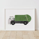 Zoek naar jongens slaapkamer posters Vuilniswagen