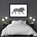 Recherche de lion de dessin au posters Faune