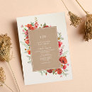 Recherche de red floral mariage invitations Pavot