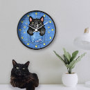 Recherche de drole chat horloges Pour animaux