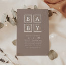 Recherche de neutral baby invitations Mother to be