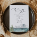 Recherche de de lac de montagne mariage invitations Rustique