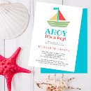 Recherche de baby shower garçon invitations Nautique