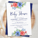 Recherche de rouge baby shower fille invitations Aquarelle florale
