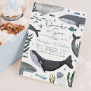 Recherche de whale anniversaire invitations Sous la mer