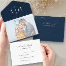 Recherche de rsvp de bleu marine invitations Bride