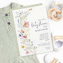 Recherche de fleur baby shower invitations Un peu fleur sauvage