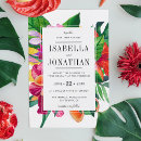 Recherche de tropical mariage invitations typographie
