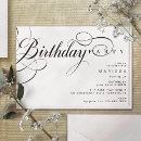 Recherche de vintage noir et blanc invitations Calligraphie