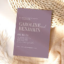 Recherche de violet mariage invitations Classique