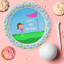 Recherche de anniversaire golf assiettes en papier Fille