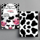 Recherche de vache drôle invitations Aquarelle