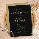 Recherche de gold bridal shower invitations Élégant