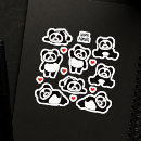 Zoek naar grappige panda stickers Cartoon