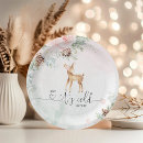 Recherche de cerf assiettes en papier Hiver