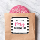 Zoek naar zwarte streep stickers Baby shower
