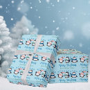 Recherche de pingouin de noël papier cadeau Adorable