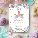 Recherche de licorne rose invitations Pour filles