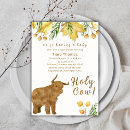 Recherche de highland cow baby shower invitations Moderne