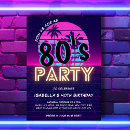 Zoek naar ik ben 80 uitnodigingen Retro 80s