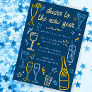 Recherche de new years invitations Soirée cocktail