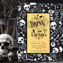 Recherche de avec le crâne halloween invitations Noir et blanc