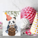 Recherche de panda anniversaire cartes Mignon