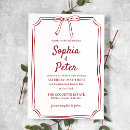 Recherche de crimson mariage invitations Classique
