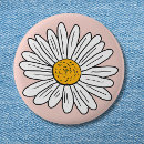 Zoek naar witte bloemen buttons For kids