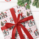 Recherche de pingouin de noël papier cadeau Festif
