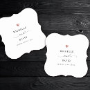Recherche de wedding favor dessous de verres Minimaliste
