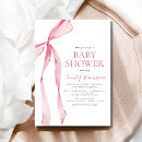 Recherche de bow baby shower invitations Arc rose