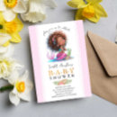 Recherche de sirène baby shower fille invitations Rose et or
