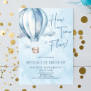 Recherche de montgolfière anniversaire invitations Boy