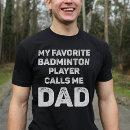 Zoek naar badmintonspeler tshirts Grappig badminton