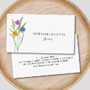 Recherche de fleuristes cartes visite Aquarelle