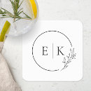 Recherche de feuillage dessous de verres Monogramme