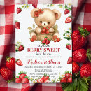 Recherche de fraises rouges invitations Pour elle