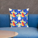 Recherche de ange bleu coussins Aquarelle