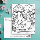 Recherche de escargot mignon cartes postales Cottagecore