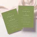Recherche de moss green invitations Minimaliste