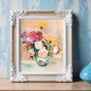 Recherche de bouquet fleurs vase posters Vintage
