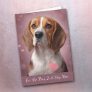 Recherche de amour chien beagle vœux cartes Adorable