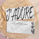 Recherche de jour 10x23 invitations Noir et blanc