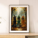 Recherche de peinture de sorcière posters Décoration d'halloween