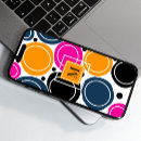 Recherche de monogramme de cercle iphone coques Rose
