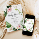 Recherche de hibiscus baby shower invitations Élégant