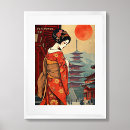 Recherche de peintures de geisha posters Geiko