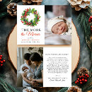 Recherche de noël faire part naissance Rouge