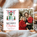 Zoek naar rode deur kaarten Kerstmis